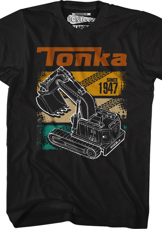 Retro Digger Track Panels Tonka T-Shirt - main product image