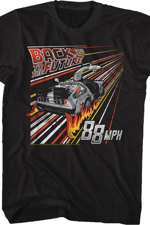Retro Fire Tracks Back To The Future T-Shirtmain product image
