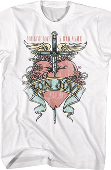 Retro Floral Logo Bon Jovi T-Shirt