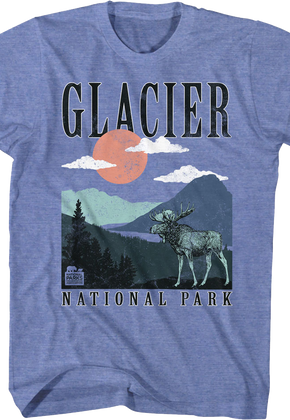 Retro Glacier National Park T-Shirt