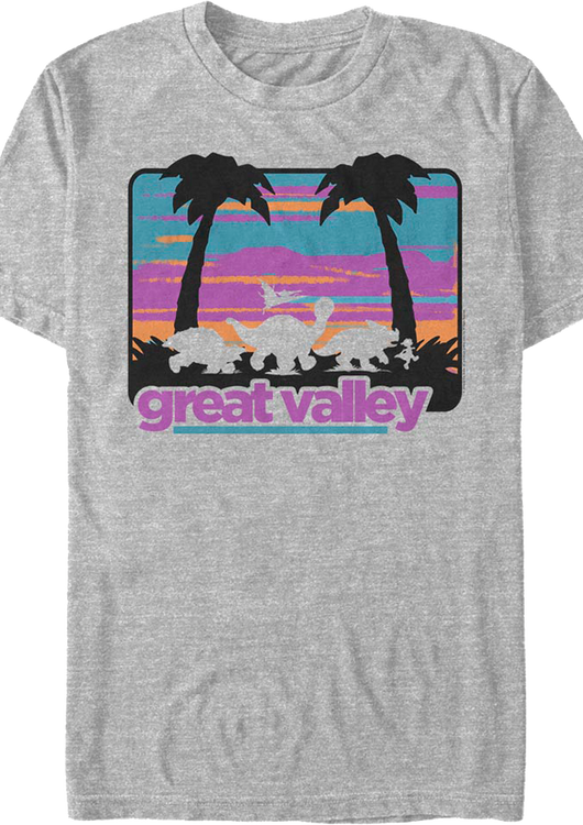 Retro Great Valley Silhouettes Land Before Time T-Shirt - main product image