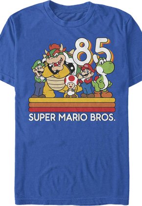 Retro Group Photo Super Mario Bros. T-Shirt