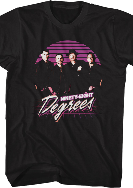 Retro Group Shot 98 Degrees T-Shirt - main product image
