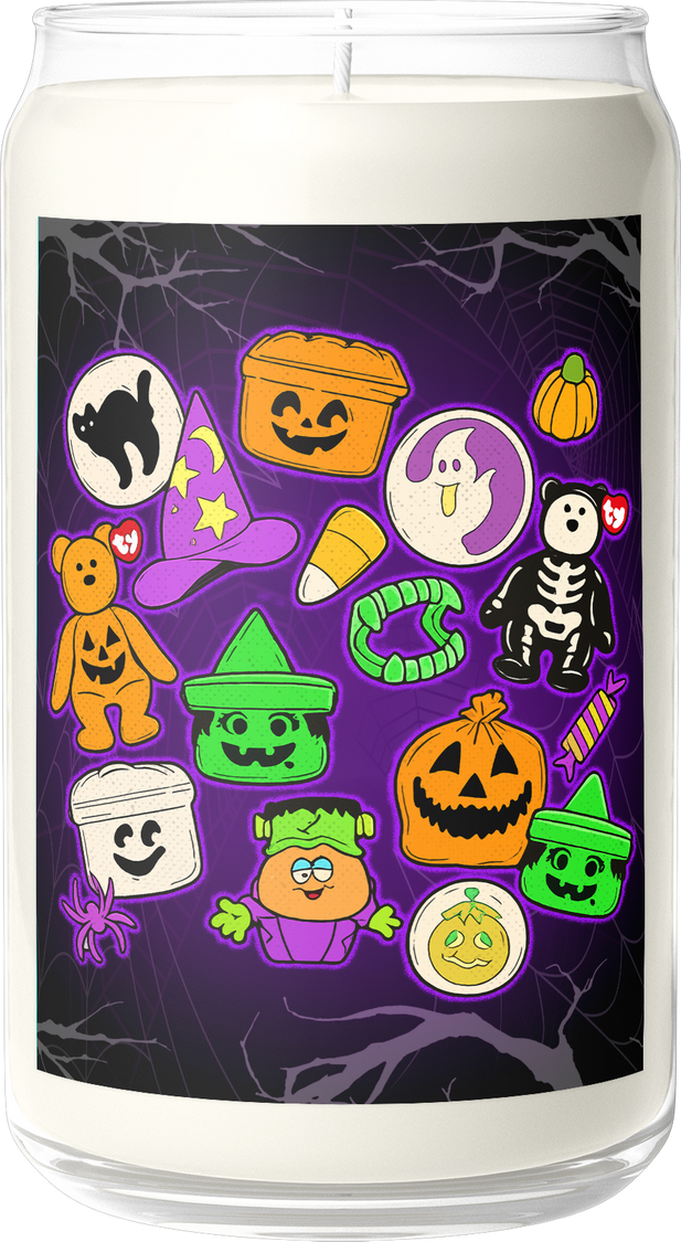 Retro Halloween Memories Spiced Pumpkin Scented Candle - main product image