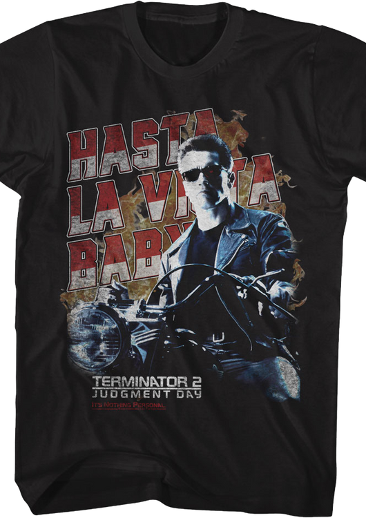 Retro Hasta La Vista Baby Terminator 2: Judgment Day T-Shirt - main product image