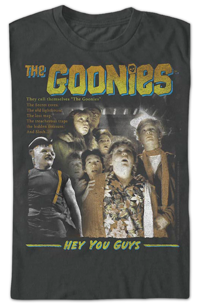 Retro Hey You Guys Goonies T Shirt Retro hey you guys goonies t shirt