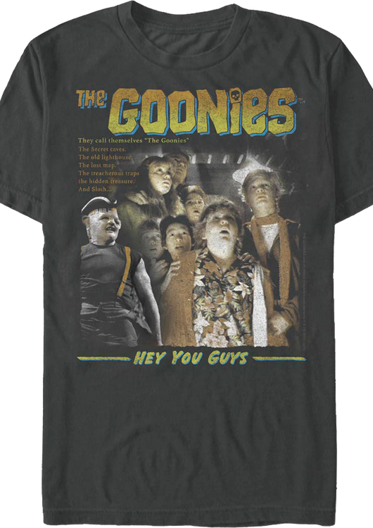 Retro Hey You Guys Goonies T-Shirt - main product image