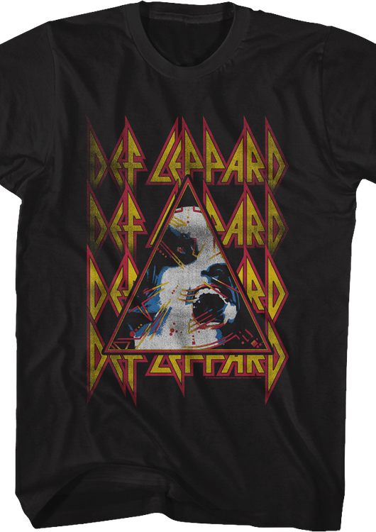 Retro Hysteria Triangle Def Leppard T-Shirt - main product image