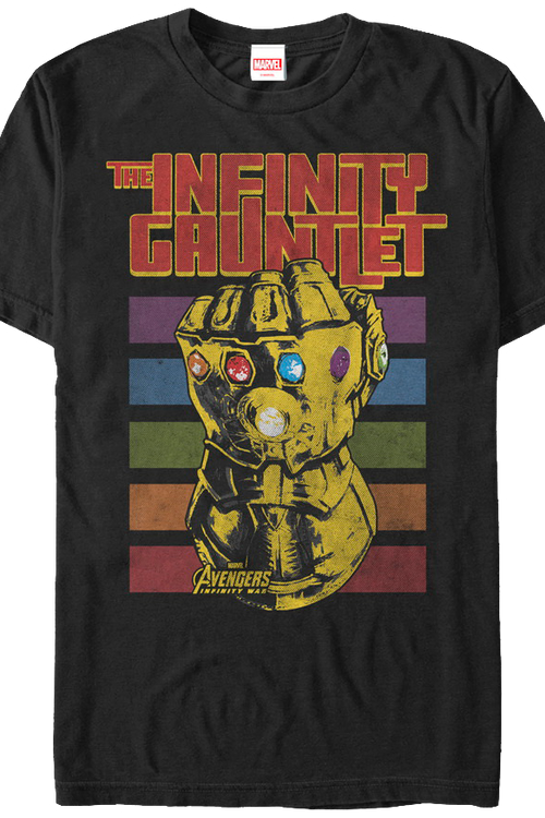 Retro Infinity Gauntlet Marvel Comics T-Shirtmain product image