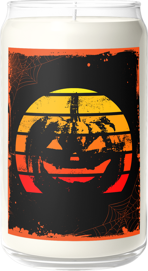 Retro Jack-o'-Lantern Spiced Pumpkin Scented Candle - main product image