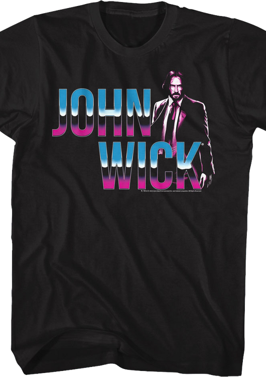 Retro John Wick T-Shirt - main product image
