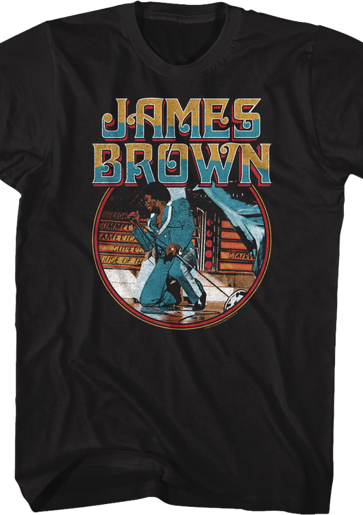 Retro Kneel James Brown T-Shirt - main product image