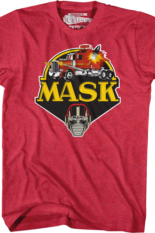 Retro Red Logo MASK Shirtmain product image