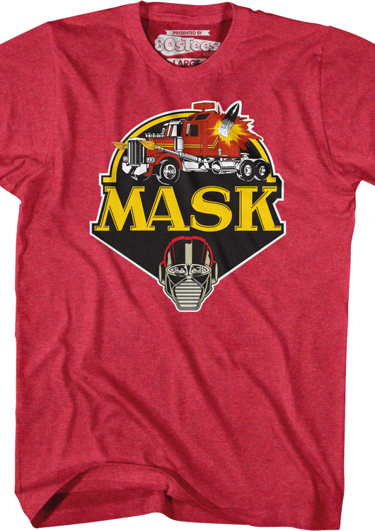 Retro Red Logo MASK Shirt - main product image