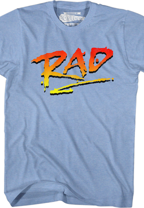 Retro Blue Logo Rad T-Shirt