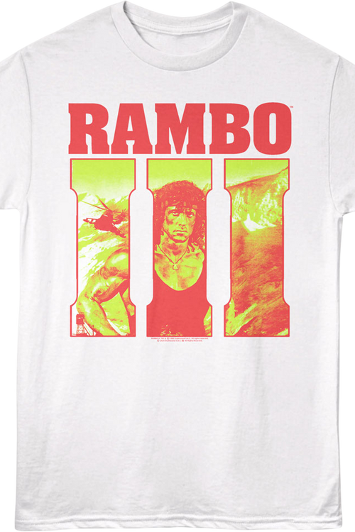 Retro Logo Rambo III T-Shirtmain product image