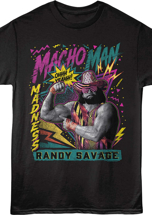 Retro Madness Macho Man Randy Savage T-Shirt - main product image