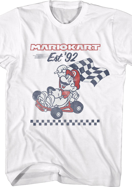 Retro Mario Kart Nintendo T-Shirt - main product image