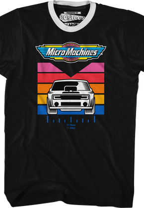 Retro Measurement Micro Machines Ringer Shirt