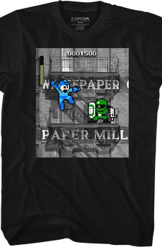 Paper Mill Mega Man T-Shirt