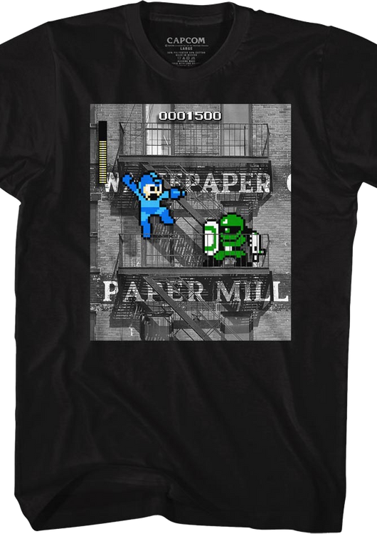 Paper Mill Mega Man T-Shirt - main product image