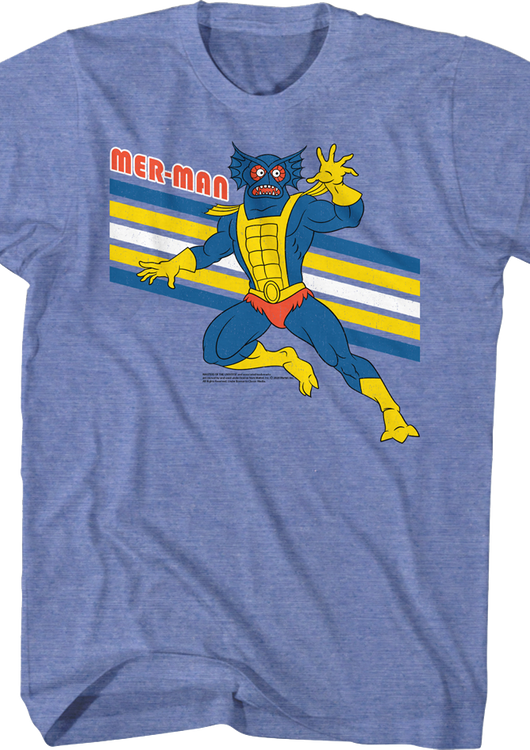 Retro Mer-Man Masters of the Universe T-Shirt - main product image