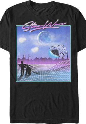 Retro Millennium Falcon Flight Star Wars T-Shirt