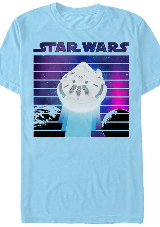 Retro Millennium Falcon Solo Star Wars T-Shirt - main product image