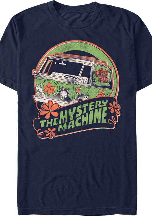 Retro Mystery Machine Logo Scooby-Doo T-Shirt - main product image