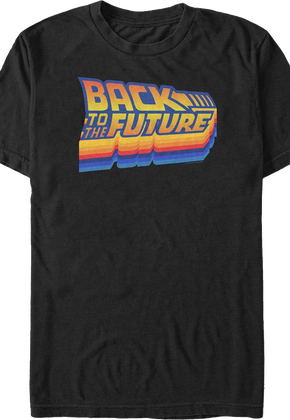 Retro New Wave Logo Back To The Future T-Shirt