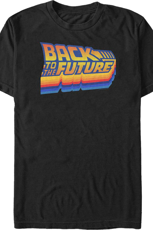 Retro New Wave Logo Back To The Future T-Shirtmain product image