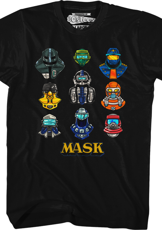 Retro Nine Masks MASK T-Shirt - main product image