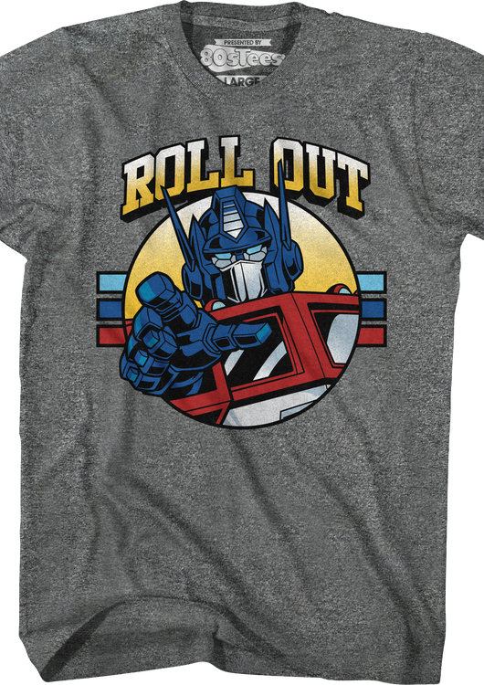 Retro Optimus Prime Roll Out Transformers T-Shirt - main product image
