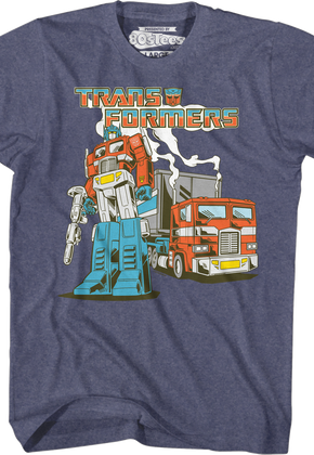 Retro Optimus Prime Transformers T-Shirt