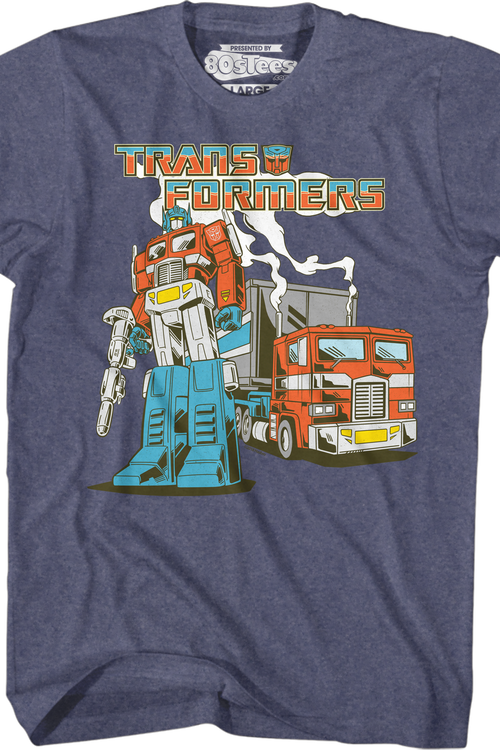 Retro Optimus Prime Transformers T-Shirtmain product image