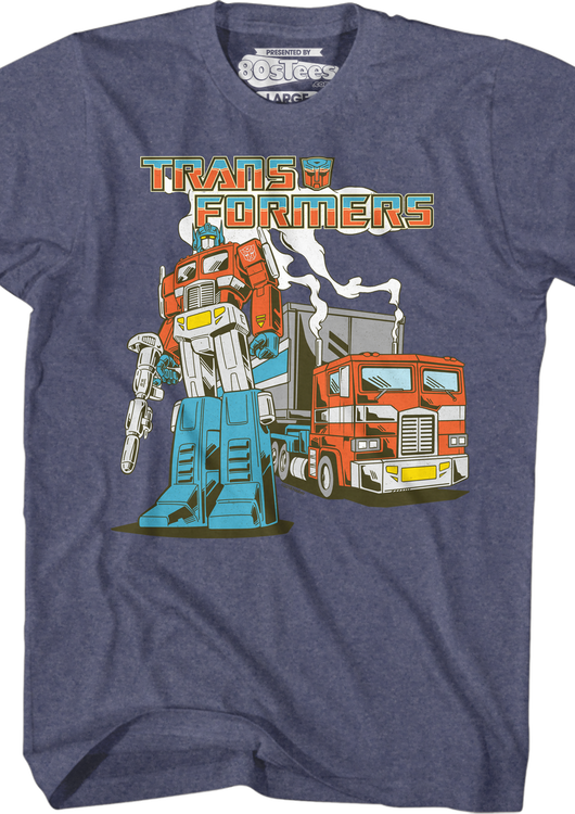 Retro Optimus Prime Transformers T-Shirt - main product image