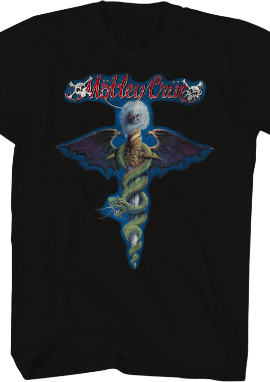 Retro Outline Dr. Feelgood Motley Crue T-Shirt - main product image