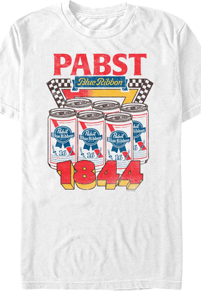1844 Beer Cans Pabst T-Shirt