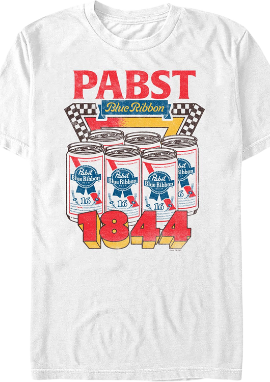 1844 Beer Cans Pabst T-Shirt - main product image