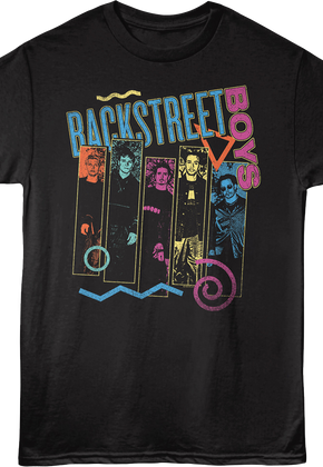 Retro Panels Backstreet Boys T-Shirt