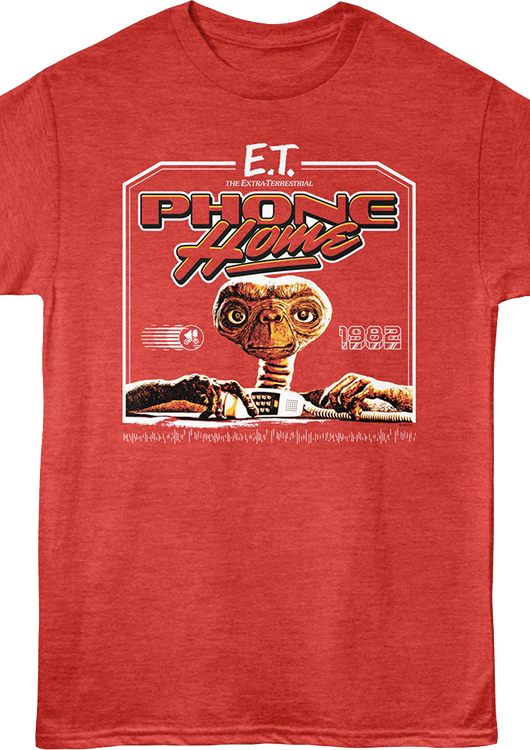 Retro Phone Home 1982 E.T. The Extra-Terrestrial T-Shirt - main product image