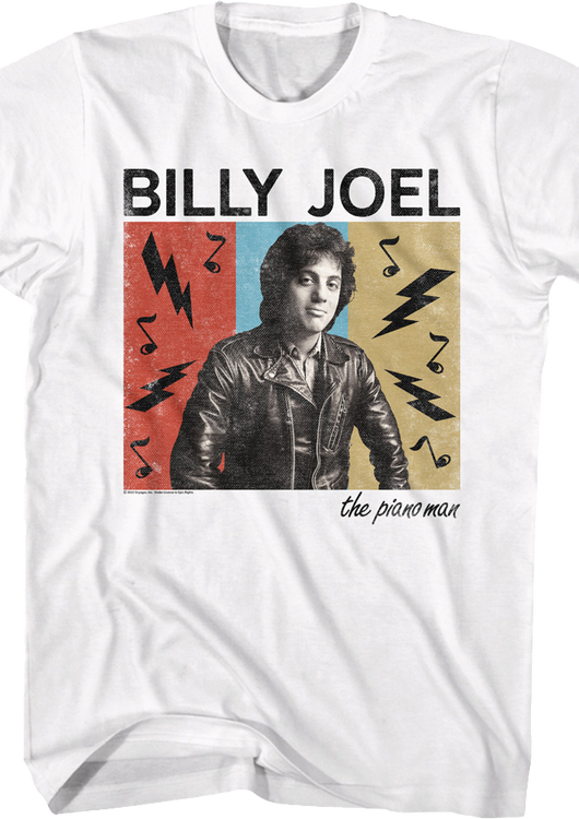 Retro Piano Man Billy Joel T-Shirt - main product image