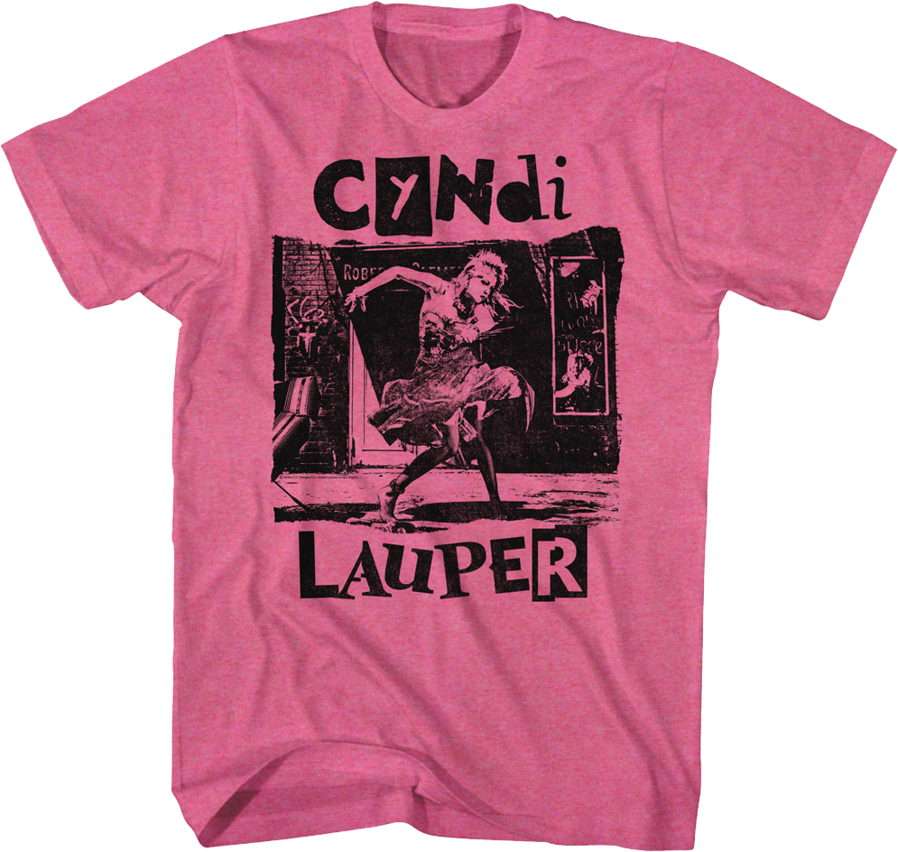 Retro Pink She's So Unusual Cyndi Lauper T-Shirt