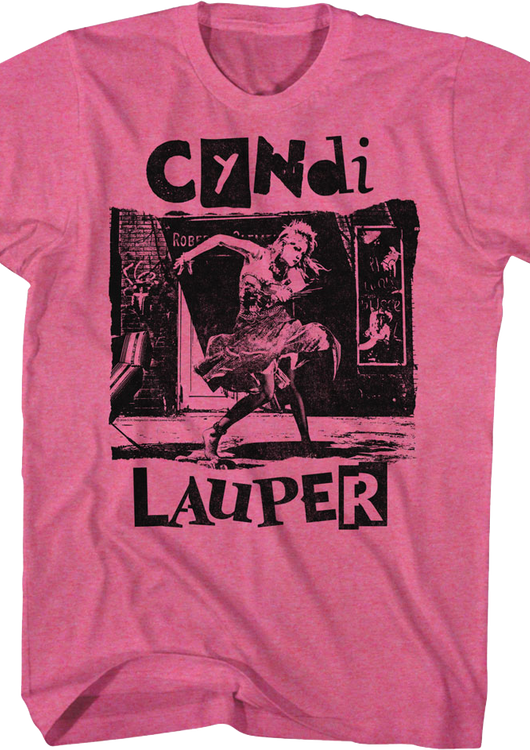Retro Pink She's So Unusual Cyndi Lauper T-Shirt - main product image