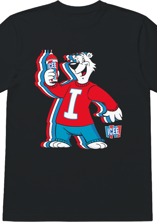 Retro Polar Bear Waves ICEE T-Shirt - main product image