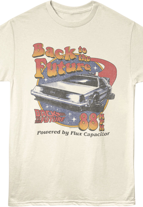 Retro Powered By Flux Capacitor Back To The Future T-Shirt