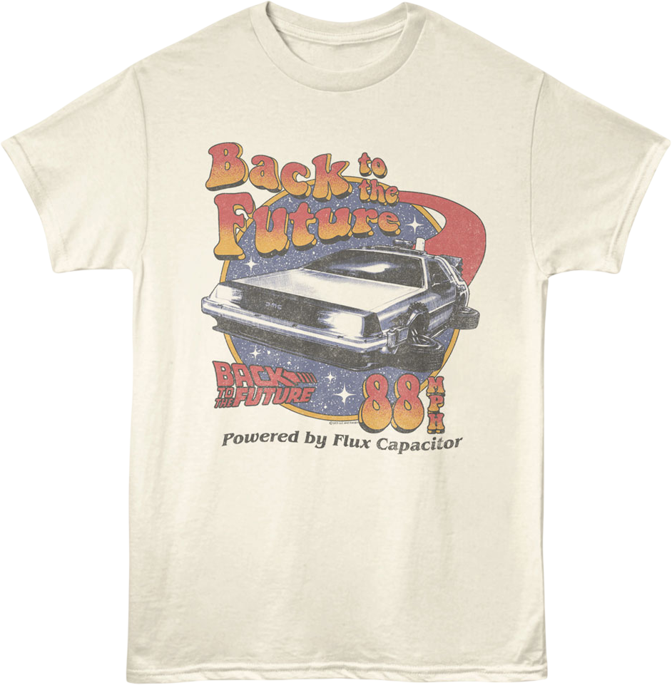Retro Powered By Flux Capacitor Back To The Future T-Shirt