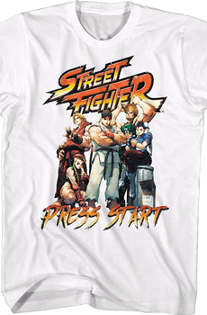 Retro Press Start Street Fighter T-Shirt
