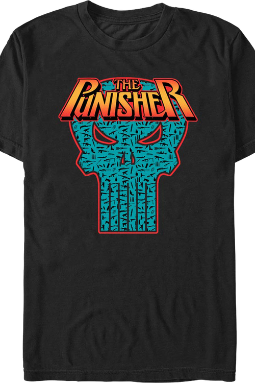 Retro Punisher Skull Marvel Comics T-Shirt - Main Image