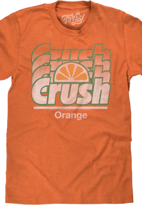 Retro Repeating Logo Orange Crush T-Shirt